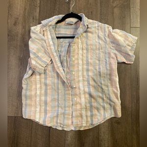 Lemongrass linen button up